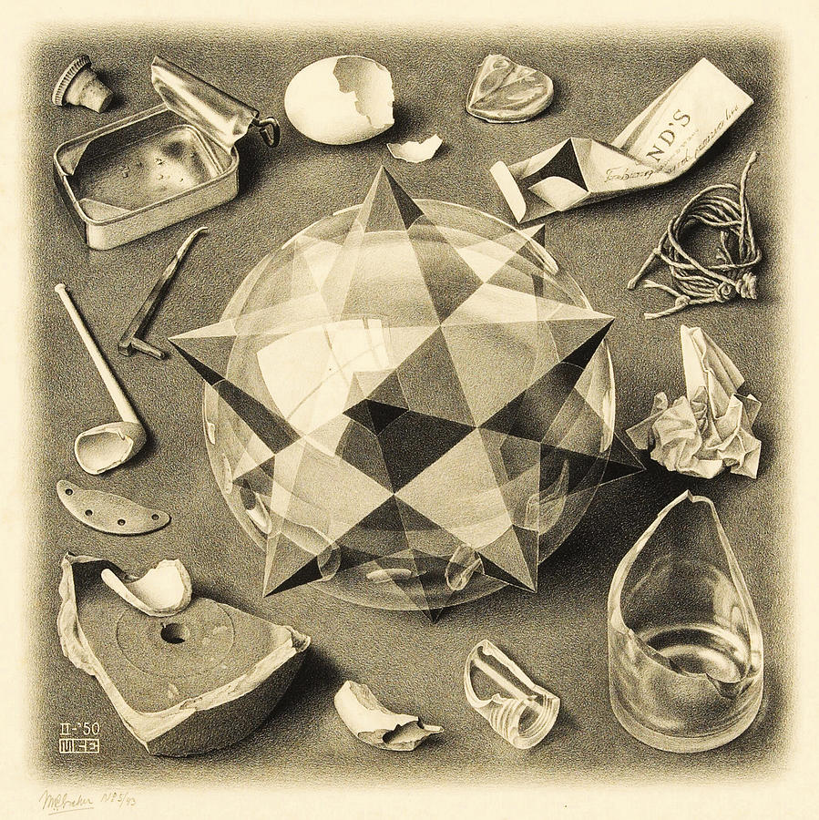 The Most Paintings By Maurits Cornelis Escher Painting By Jean Darmel ...