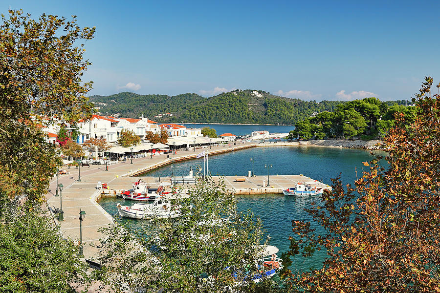 The old port in Skiathos island, Greece #2 Photograph by Constantinos Iliopoulos