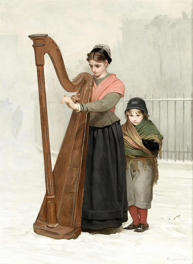 The Orphans #2 Painting by Philip Hermogenes Calderon