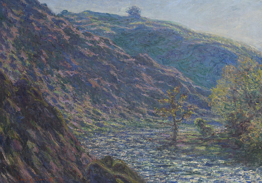 The Petite Creuse River, from 1889 Painting by Claude Monet
