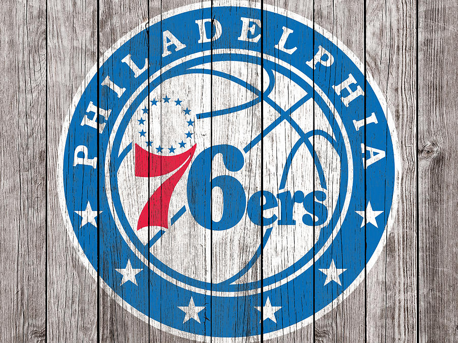 The Philadelphia 76ers Basketball Mixed Media by Brian Reaves