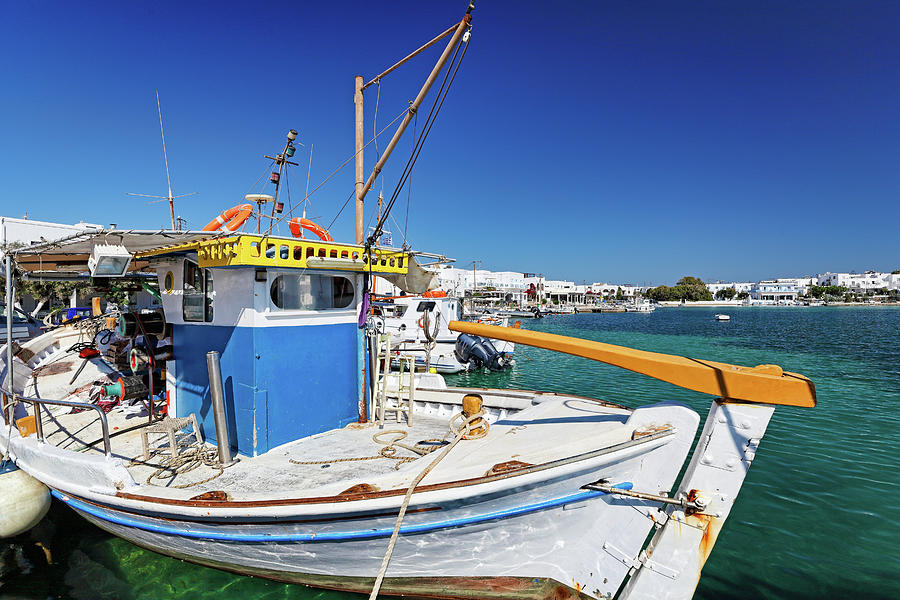 The port of Antiparos island, Greece #2 Photograph by Constantinos Iliopoulos