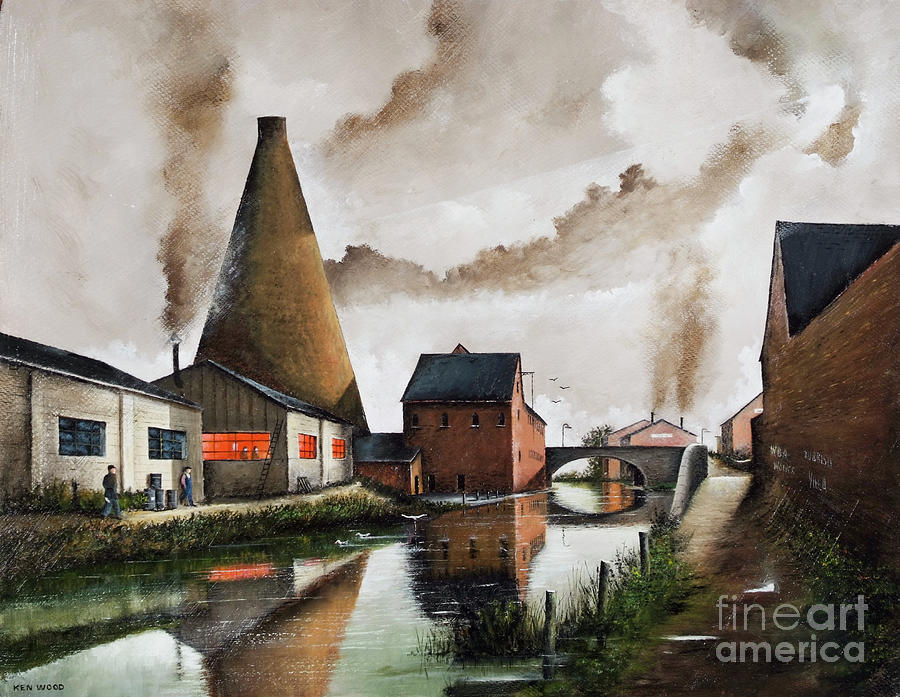 The Red House Cone, Wordsley, Stourbridge - England #2 Painting by Ken Wood