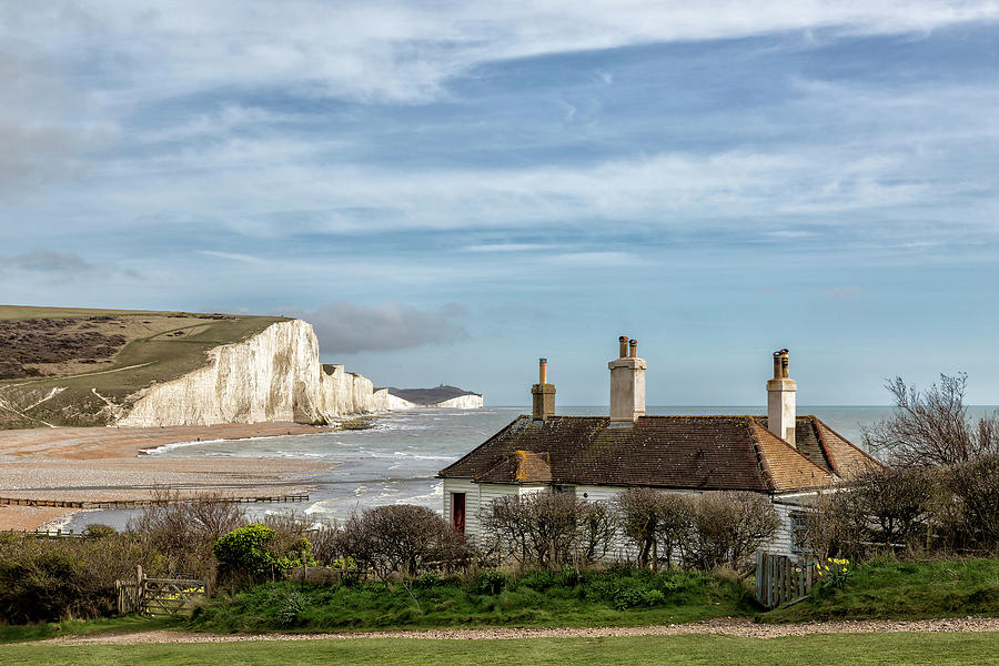 The Seven Sisters and the Coastguard Cottages Photograph by Len Brook ...