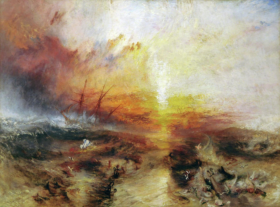 Joseph Mallord William Turner Painting - The Slave Ship #2 by JMW Turner