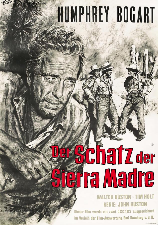 The Treasure of the Sierra Madre, 1948 - art by Rolf Goetze Mixed Media by Movie World Posters
