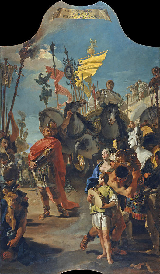Giovanni Battista Tiepolo Painting - The Triumph of Marius #3 by Giovanni Battista Tiepolo