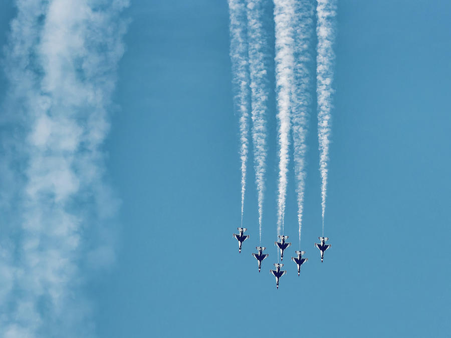 The U.S.A.F. Thunderbirds #3 Photograph by Ron Dubin