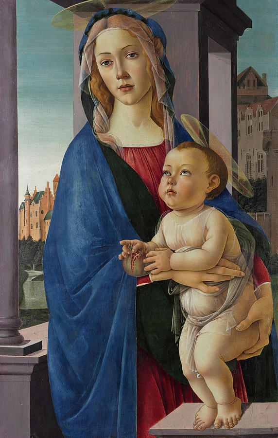 Madonna Painting - The Virgin and Child #2 by Sandro Botticelli