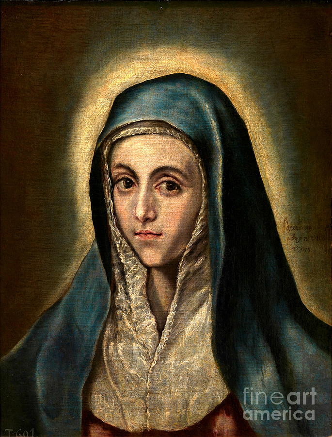 The Virgin Mary #2 Painting by El Greco