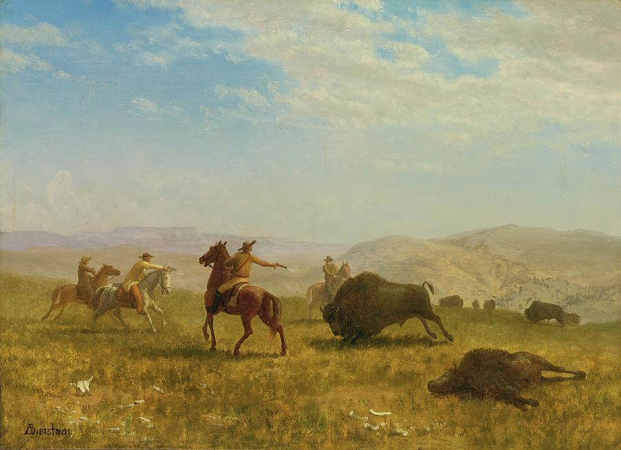 Albert Bierstadt  Painting - The Wild West #2 by Aesthetics Store