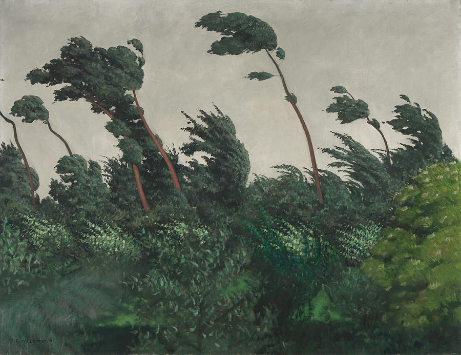 The Wind #3 Painting by Felix Vallotton