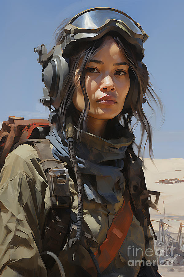 the woman desert combat soldier from 2099 by Asar Studios #2 Painting ...