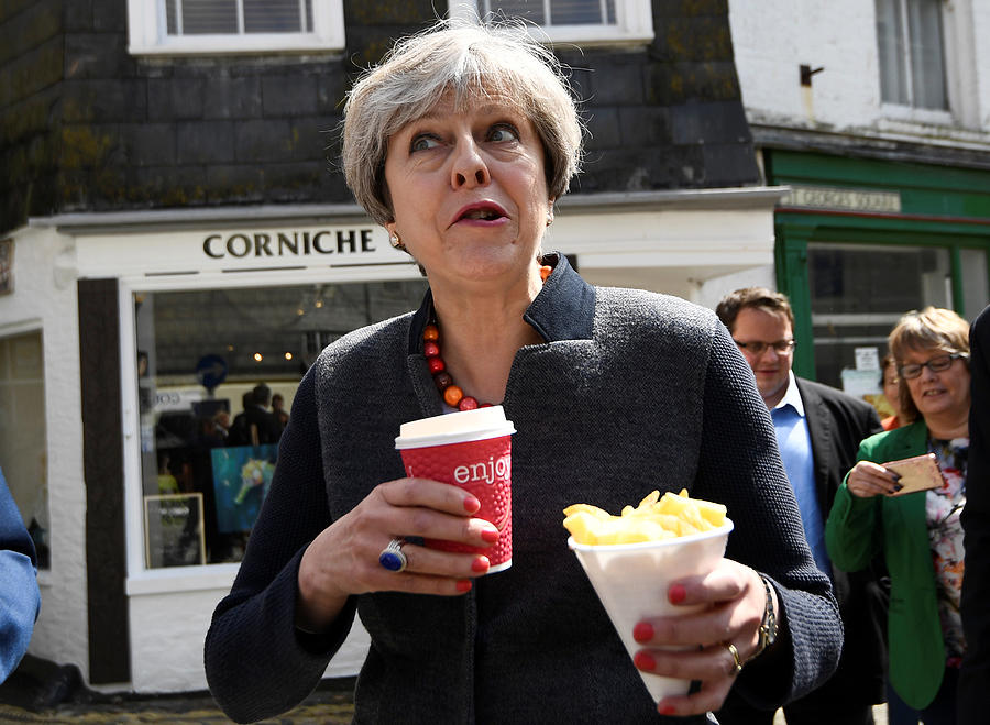 Theresa May Campaigns In Constituencies In The South West Photograph by WPA Pool Theresa May Campaigns In Constituencies In The South West Photograph by WPA Pool