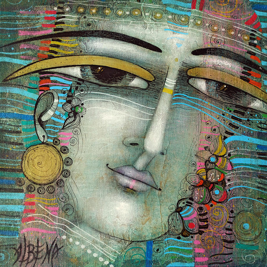 Thinking of you #2 Painting by Albena Vatcheva
