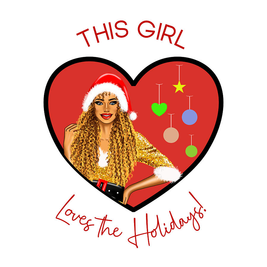 This Girl Loves the Holidays #4 Digital Art by Bob Pardue