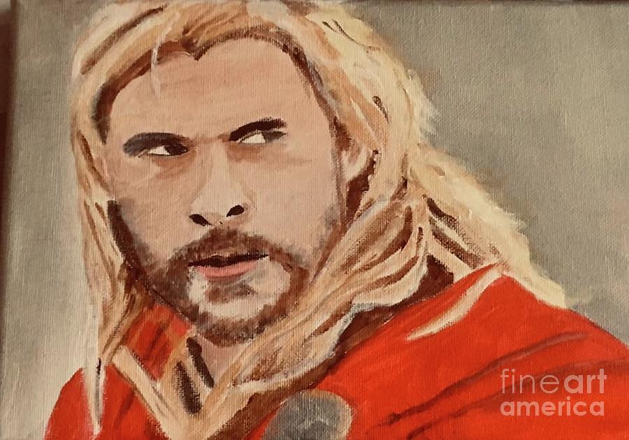 Thor #3 Painting by Audrey Pollitt