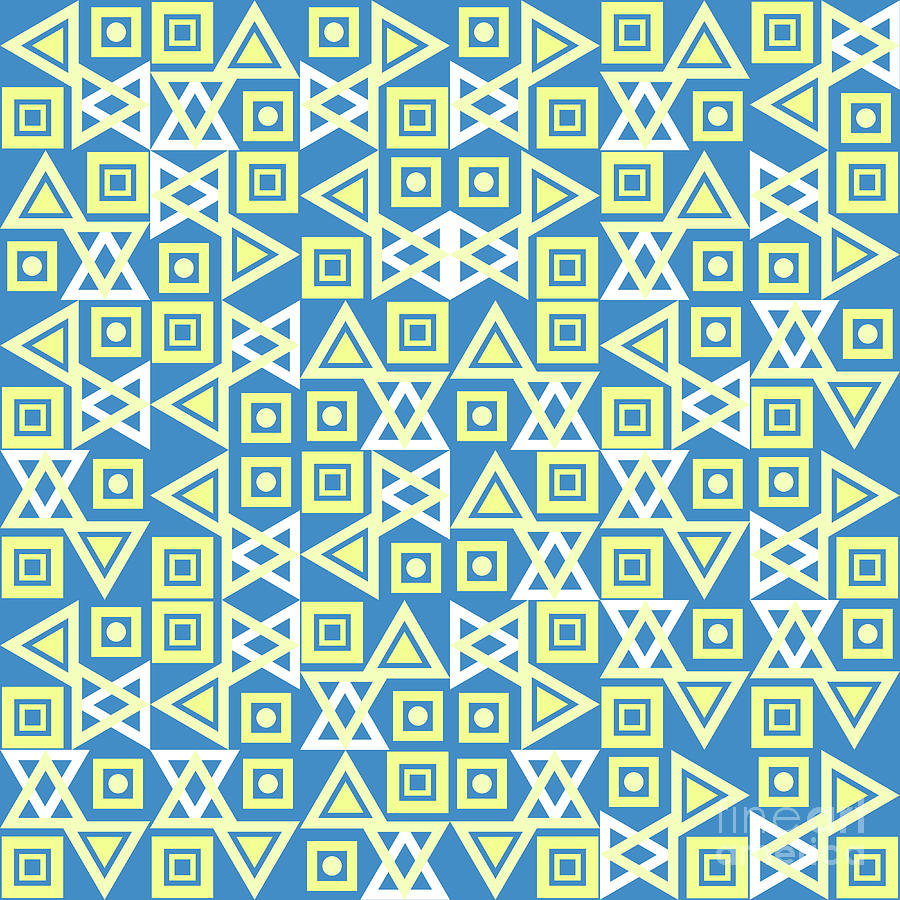 Tiled geometric pattern #2 Digital Art by Gaspar Avila