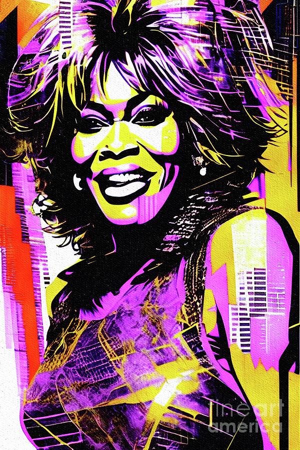 Tina Turner, Music Legend Painting by John Springfield - Fine Art America