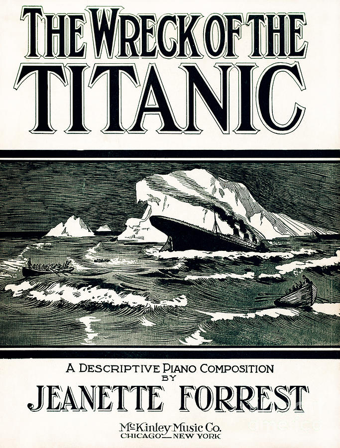 Titanic Sheet Music, 1912 #2 Drawing by Granger