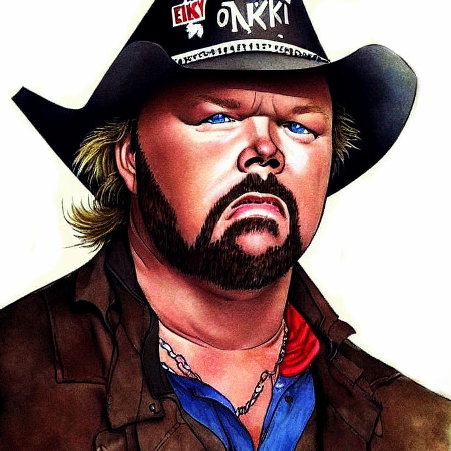 Toby Keith Digital Art by Bob Smerecki Fine Art America