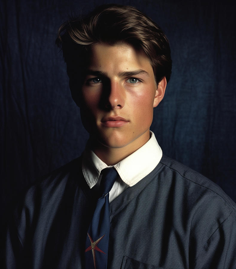 Tom  Cruise  As  High  School  Fashion  Model    By Asar Studios Painting
