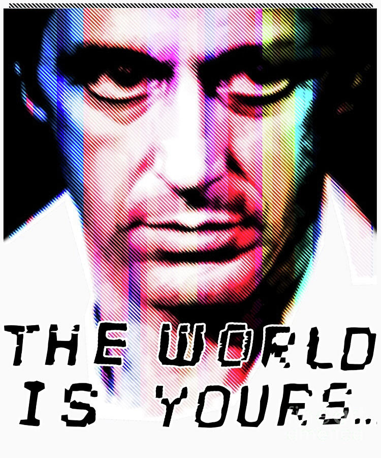 Tony Montana Scarface The world is yours Digital Art by Herrybert