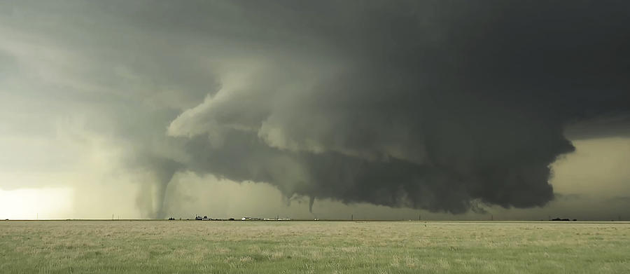 Tornadoes south of Dodge City, Kansas #2 Photograph by Samuel D. Barricklow