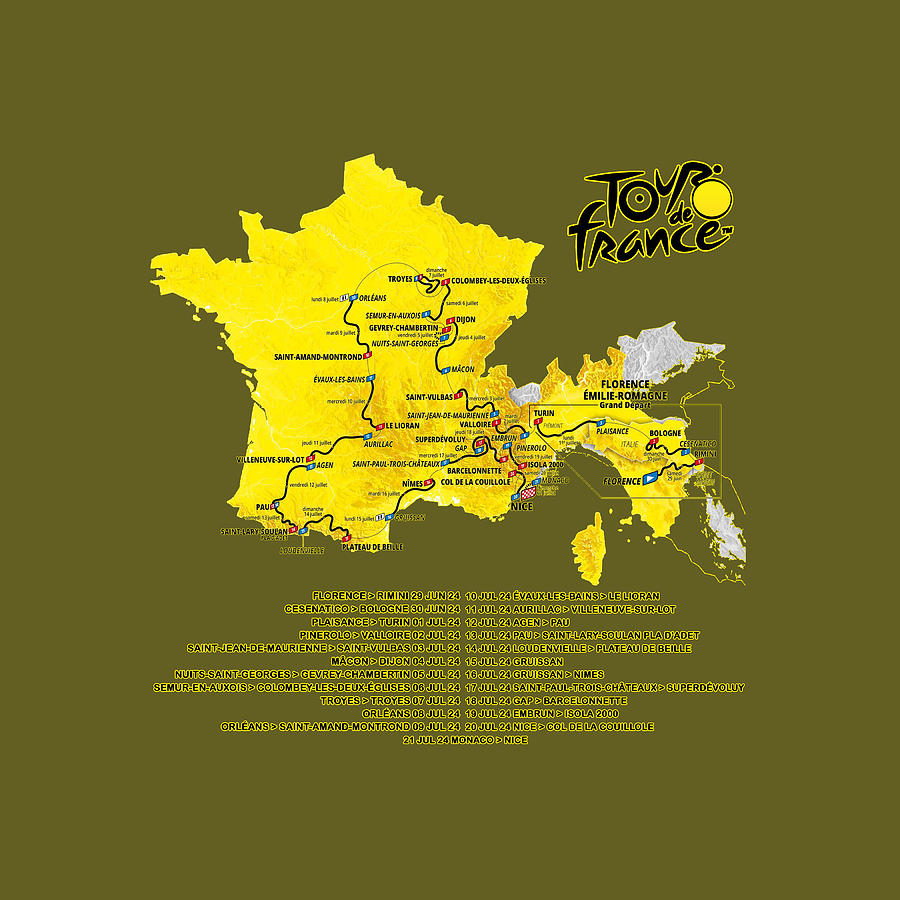 2 Tour De France 2024 Digital Art by Danang Pratama Fine Art America