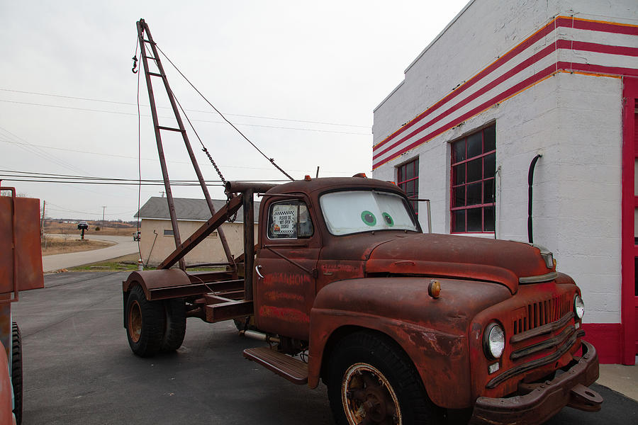 Tow Mater on Route 66 in Galena Kansas #2 Photograph by Eldon McGraw