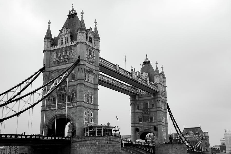 Tower Bridge in Black and White #2 Photograph by Ian Middleton