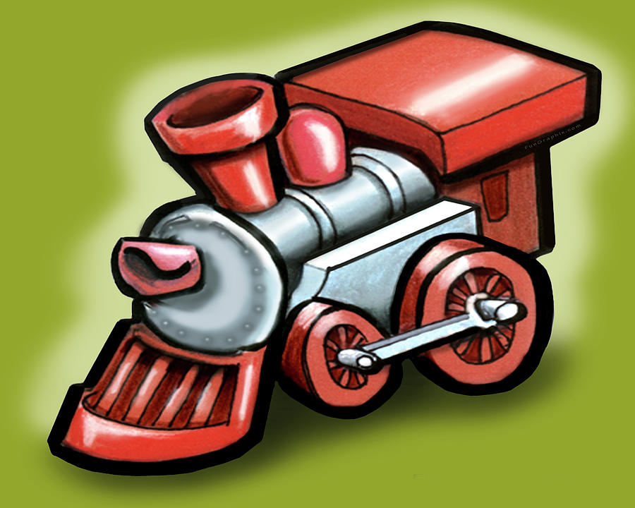 Toy Train #2 Digital Art by Kevin Middleton