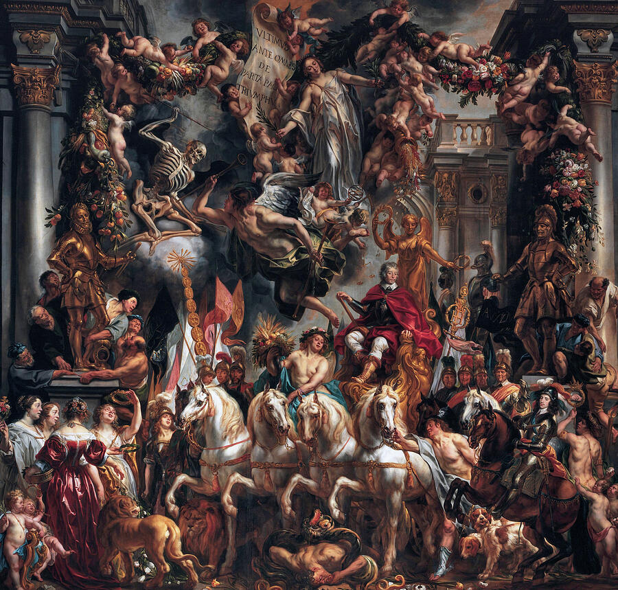 Triumph of Frederick Henry, Prince of Orange Painting by Jacob Jordaens