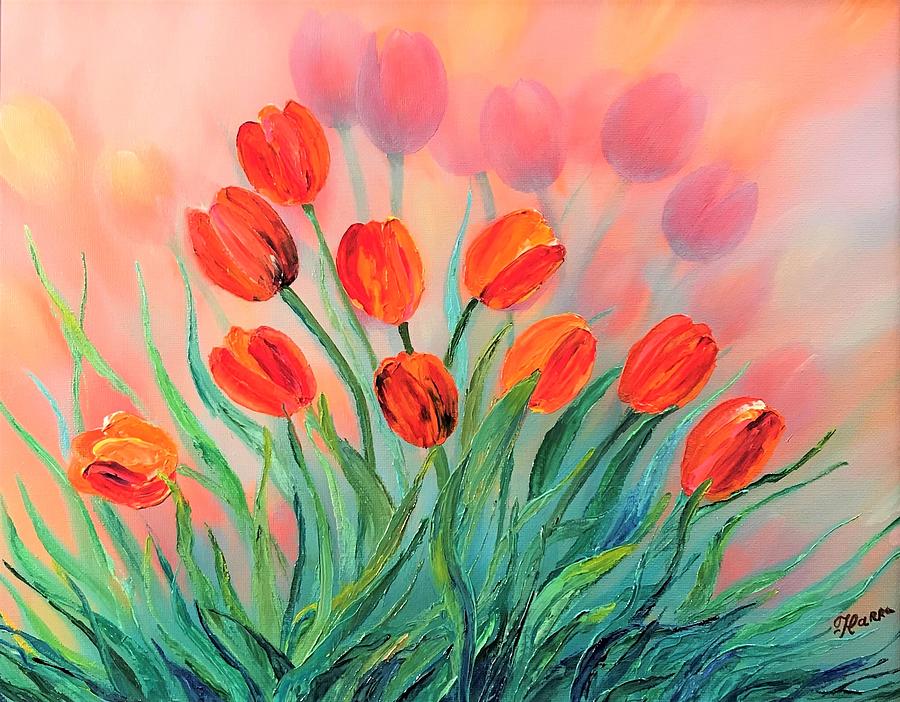 Tulips #1 Painting by Tanya Harr