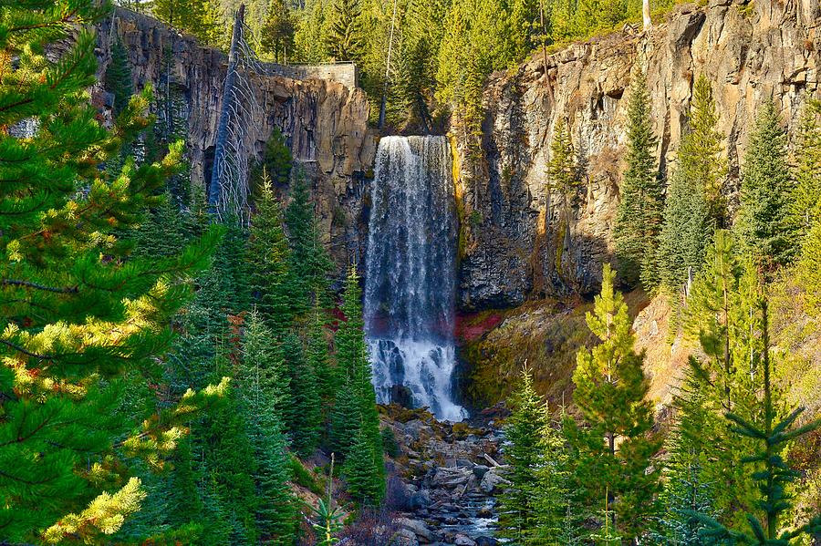 Tumalo Falls in Central Oregon Photograph by Kathy Weissgerber