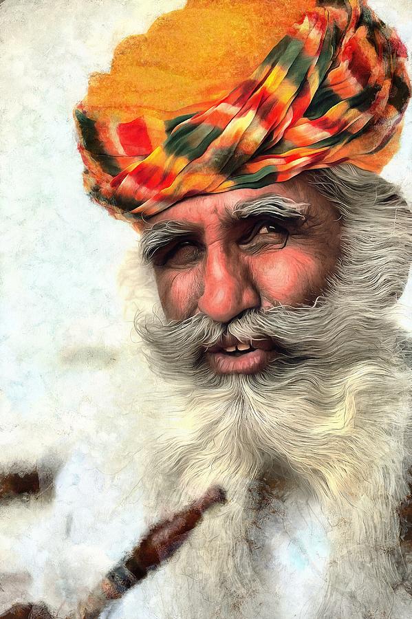 Turban Painting - Turban Series #2 by Ian Kydd Miller