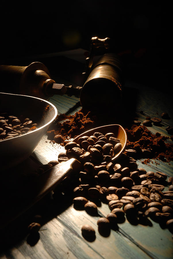 Turkish coffee and girinder #2 Photograph by Firatgocmen
