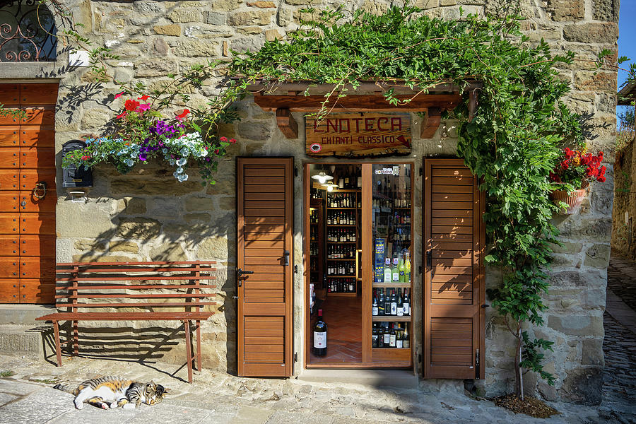 Tuscany Wine Shop 2 Photograph by Al Hurley
