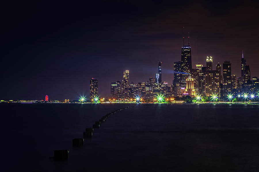 Twilight Over Chicago Photograph