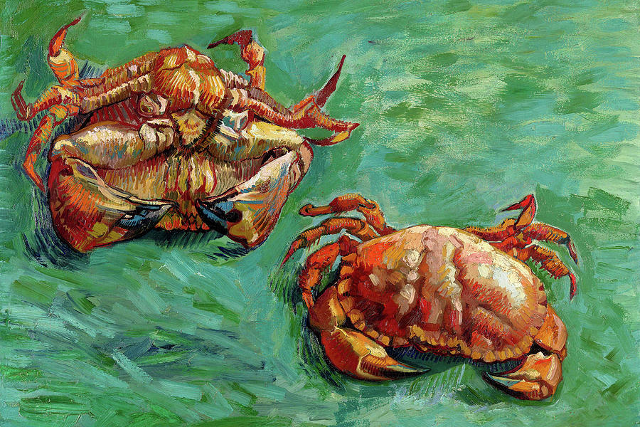 Vincent Van Gogh Painting - Two Crabs #2 by Vincent Van Gogh