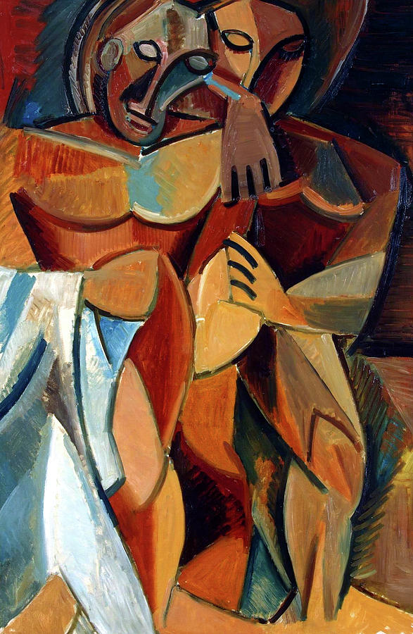 Two Nudes Painting By Pablo Picasso Fine Art America