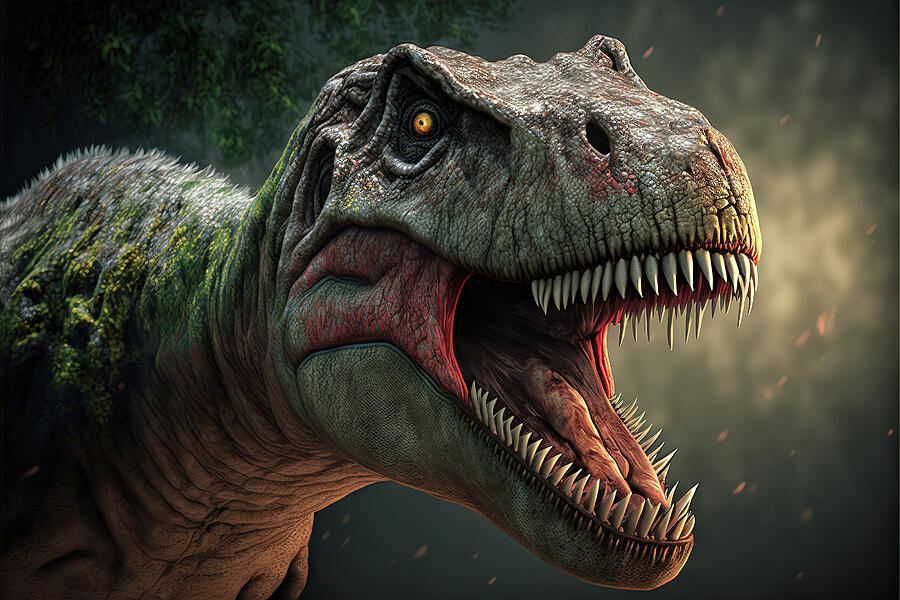 Tyrannosaurus Rex also known as T Rex #2 Digital Art by Jim Vallee