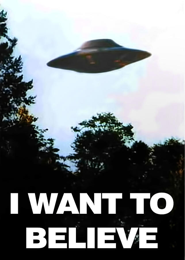 Ufo I Want To Believe Digital Art By Rowlette Nixon