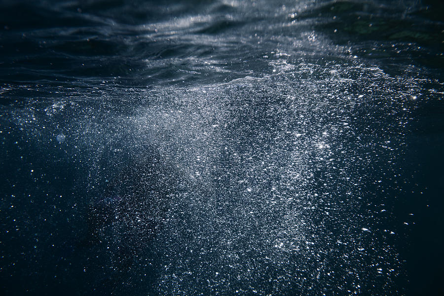 Underwater bubbles #2 Photograph by Subman