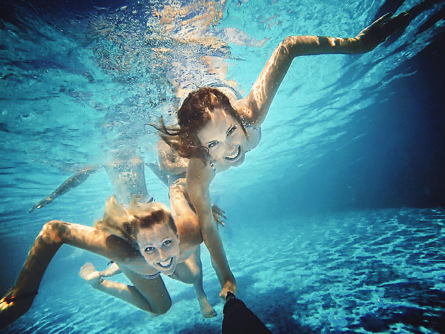 Underwater fun. #2 Photograph by Gilaxia