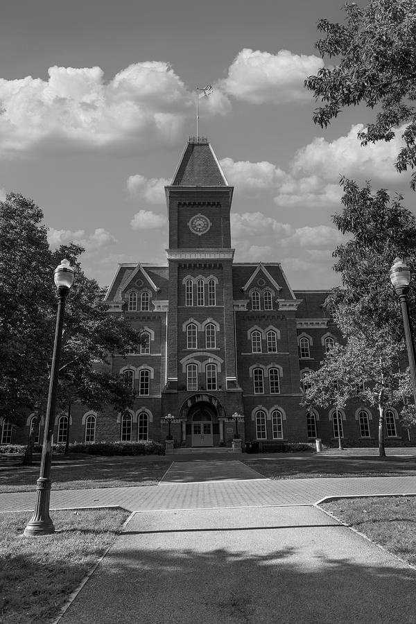 University Hall at Ohio State University in black and white #2 Photograph by Eldon McGraw