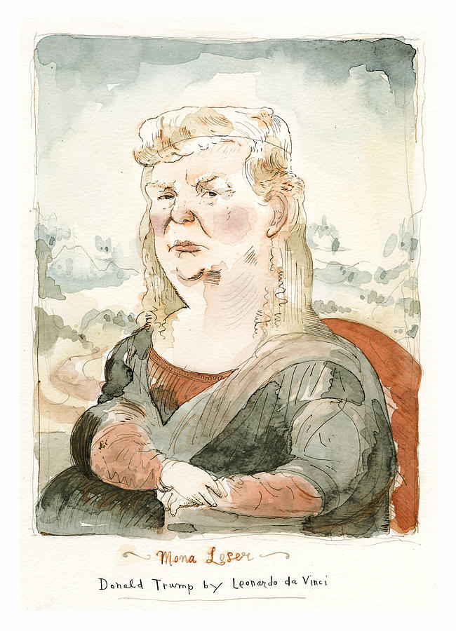 Updates To The Trump Portrait Gallery 2 Painting by Barry Blitt Updates To The Trump Portrait Gallery 2 Painting by Barry Blitt