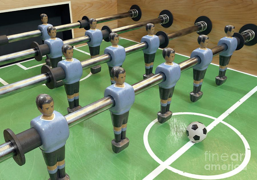 Uruguay Foosball Team Digital Art