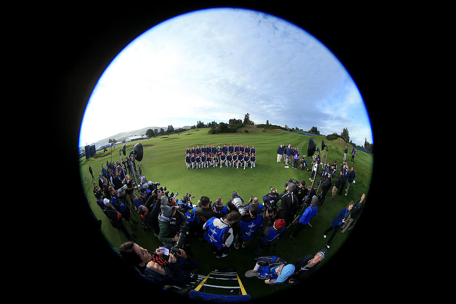 USA Team Photocall - 2014 Ryder Cup #2 Photograph by David Cannon