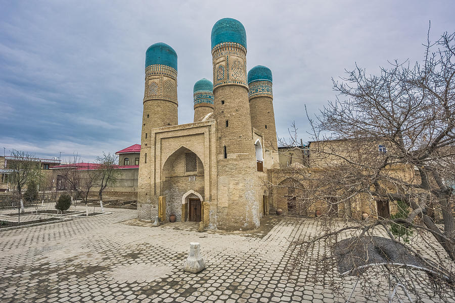 Uzbekistan, Bukhara, Char Minar Mosque #2 Photograph by Cescassawin